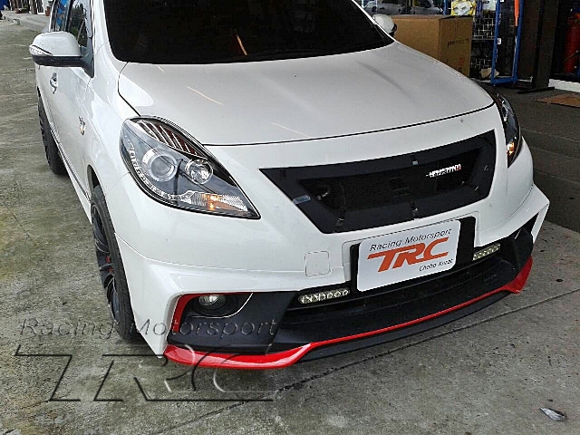 ไฟหน้า ALMERA 2012 โปรเจคเตอร์ พร้อมวงแหวน LED โคมดำ EAGLE EYES